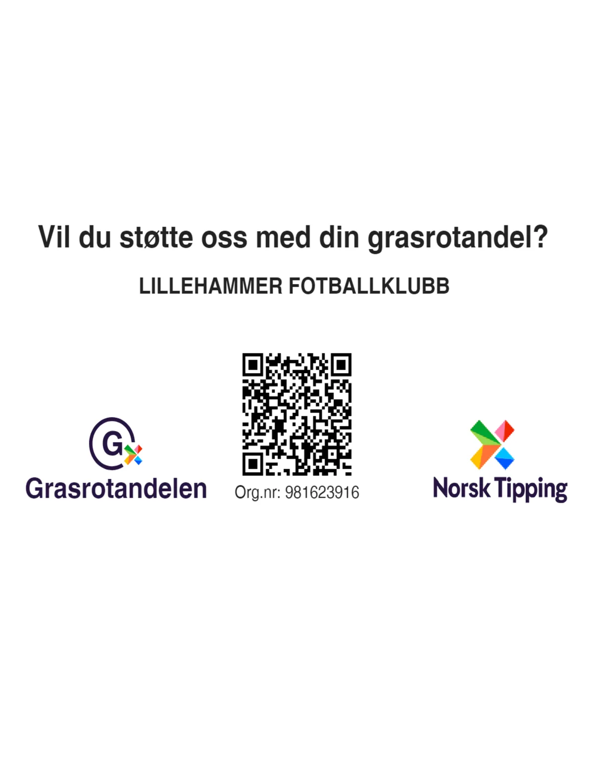 Husk grasrotandelen!